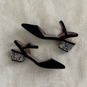 Betsey Johnson Velvet Heels